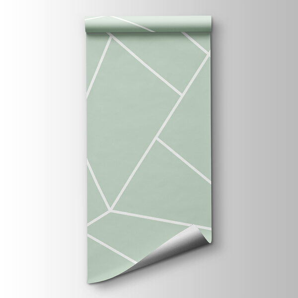 A white lines on a green background