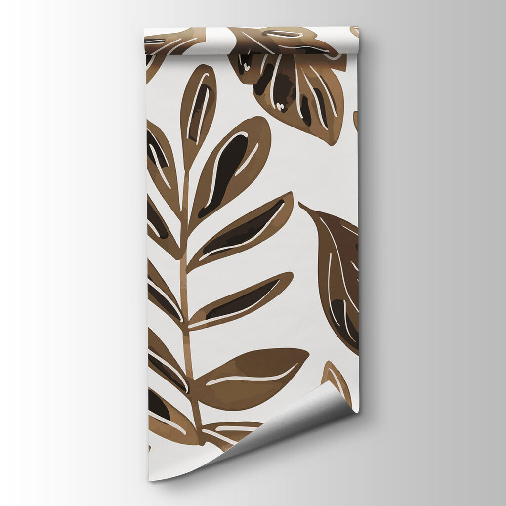 Pattern of brown leaves