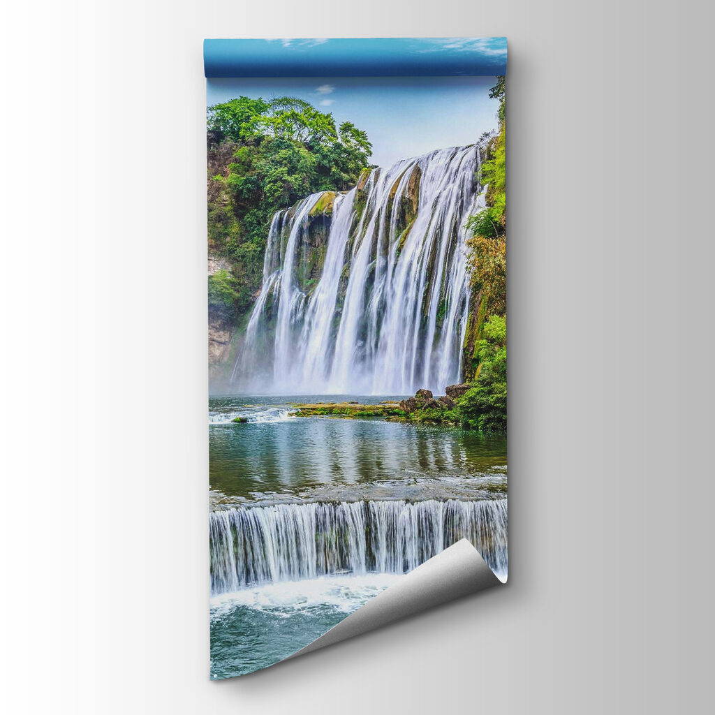 Waterfall surrounded by trees Waterfall surrounded by trees