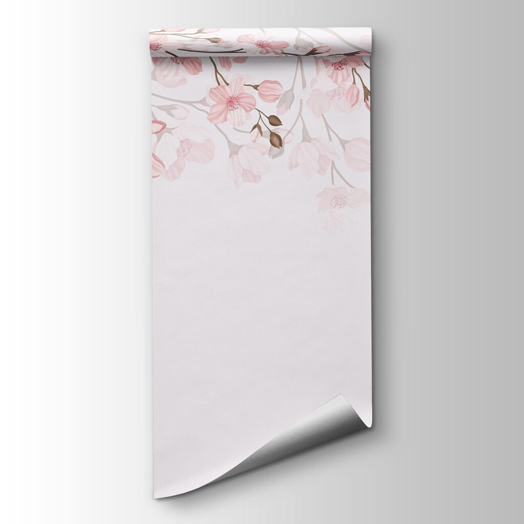 Pink flowers on a white background Pink flowers on a white background