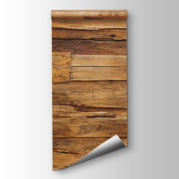 Tree next to a wood wall Tree next to a wood wall