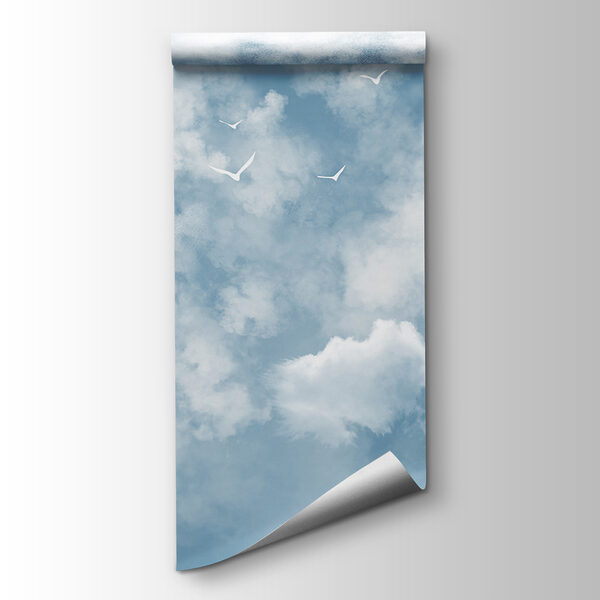 Group of birds in the sky Group of birds in the sky