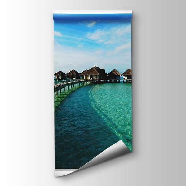 Bridge leading to a beach