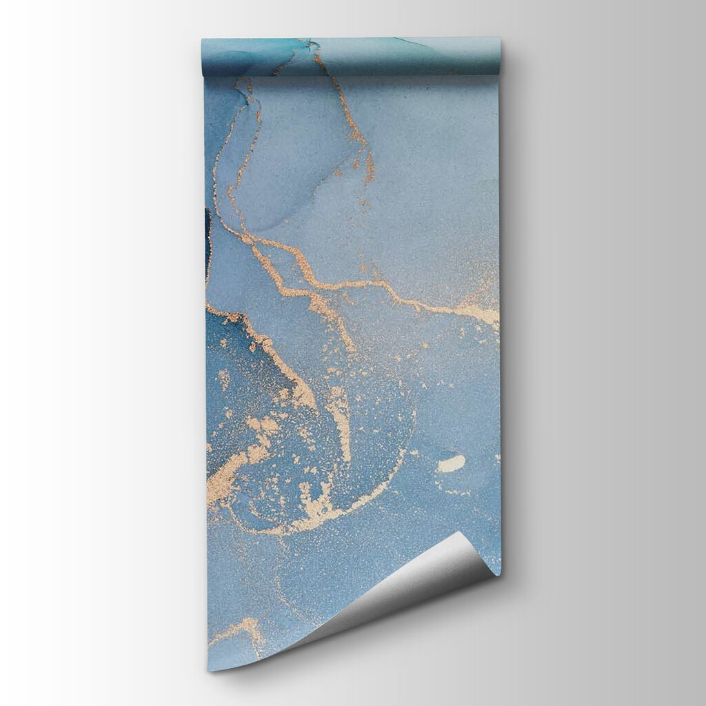 Azure artistry with amber accents Azure artistry with amber accents