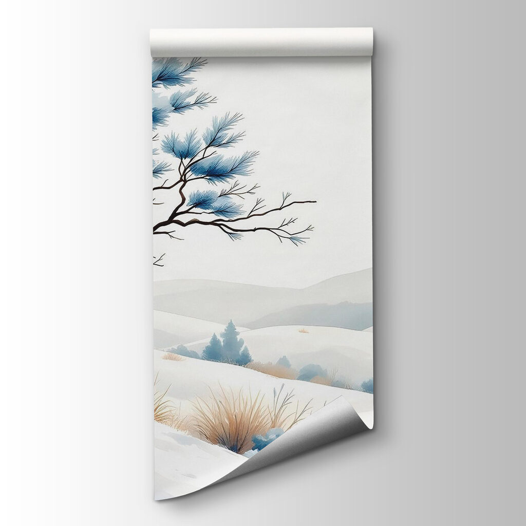 Tree in a snowy landscape