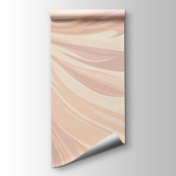 Fluid lines in soft, neutral tones