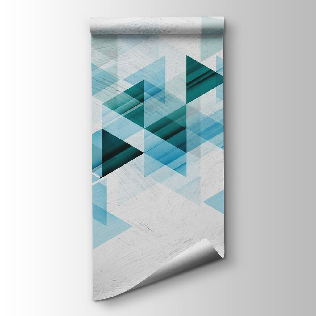 Blue and green triangles