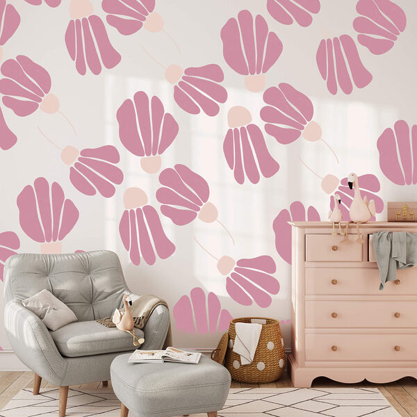 Patroon van roze bloemen