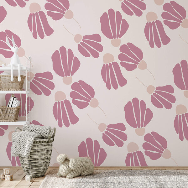 Fotobehang Patroon van roze bloemen (Artikelnummer: t00405) Fotobehang Fotobehang Patroon van roze bloemen (Artikelnummer: t00405)