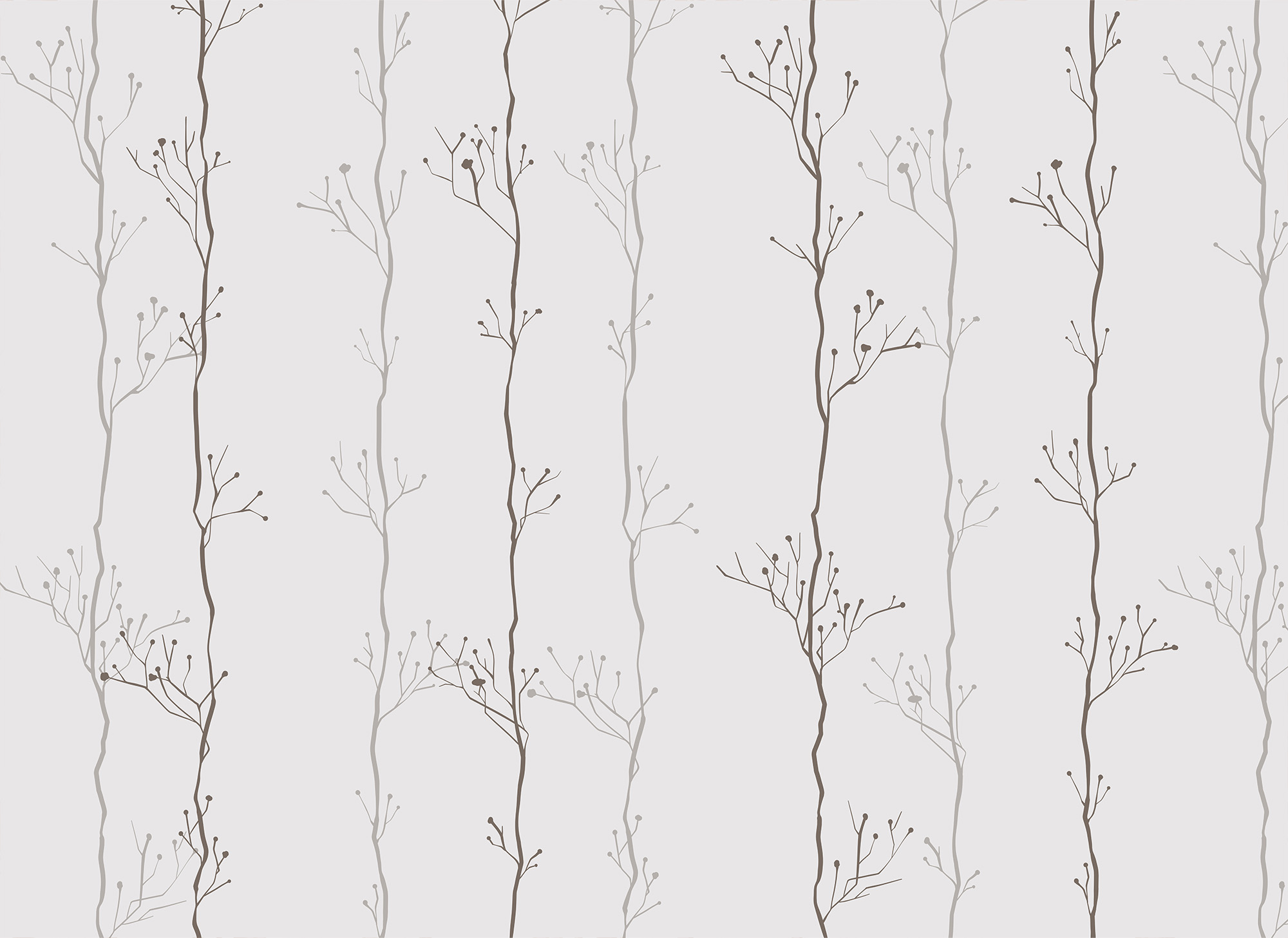 Pattern of branches on a white background