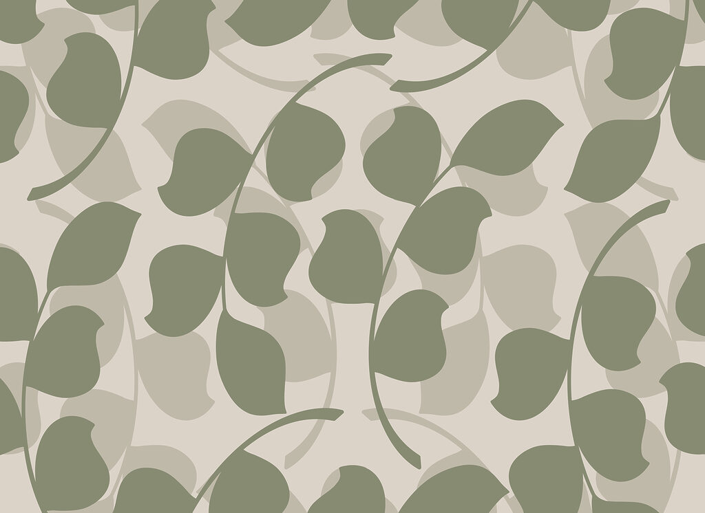 Pattern of leaves on a beige background Pattern of leaves on a beige background