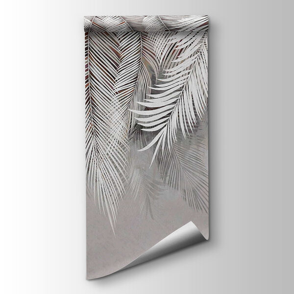 White feather on a gray surface White feather on a gray surface