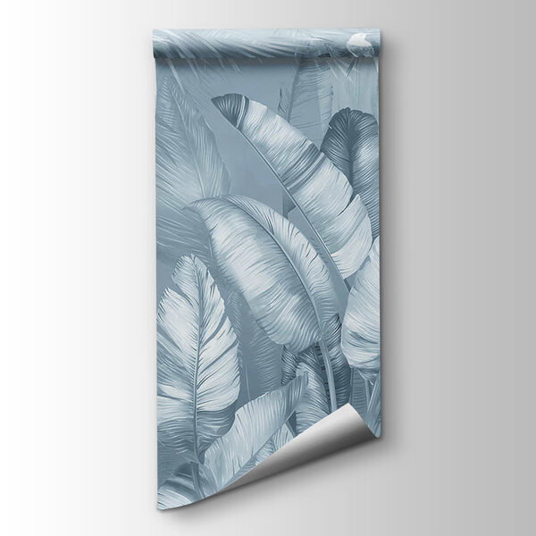 Serene jungle foliage in soft hues