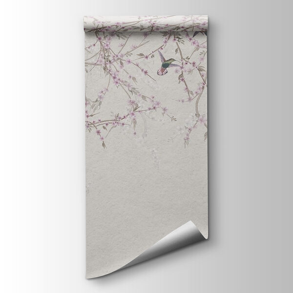 Painting of birds on a tree branch Painting of birds on a tree branch