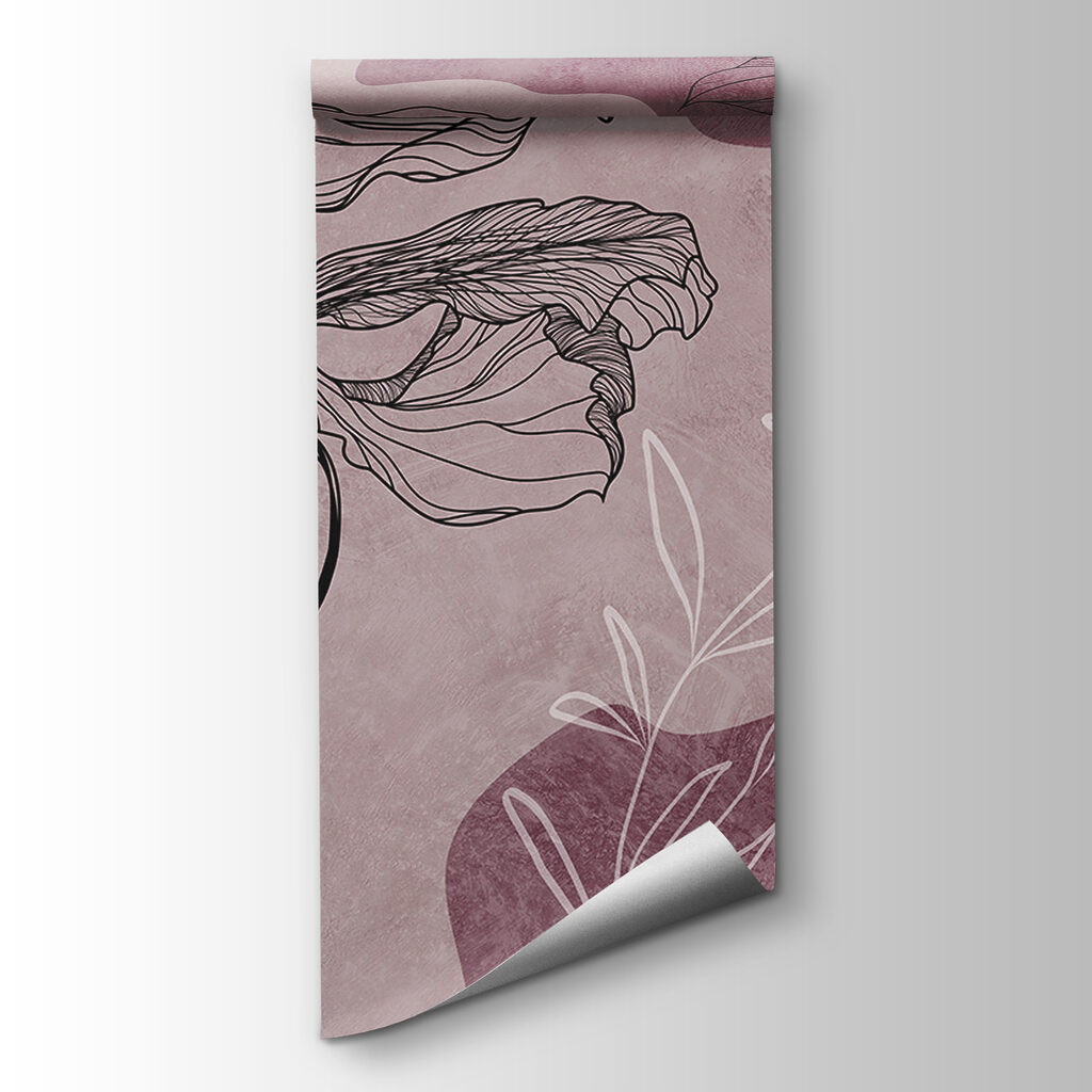 A drawing of a flower