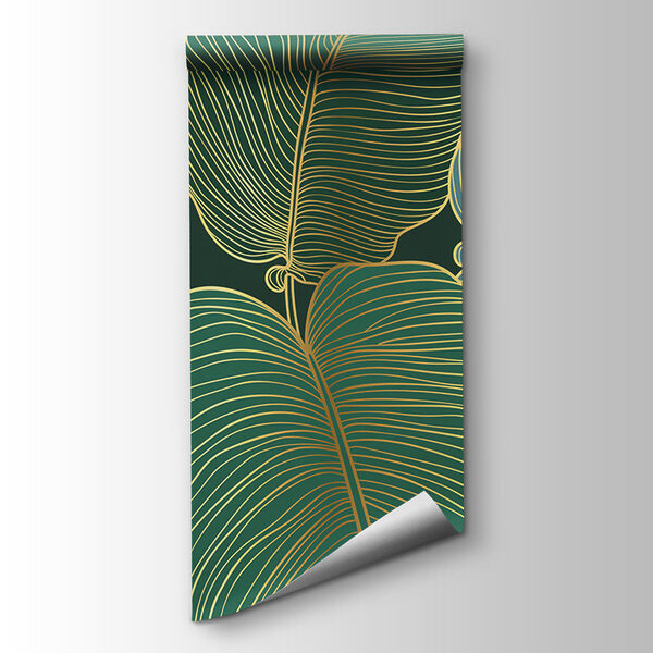 Tropical leaves with elegant lines Tropical leaves with elegant lines