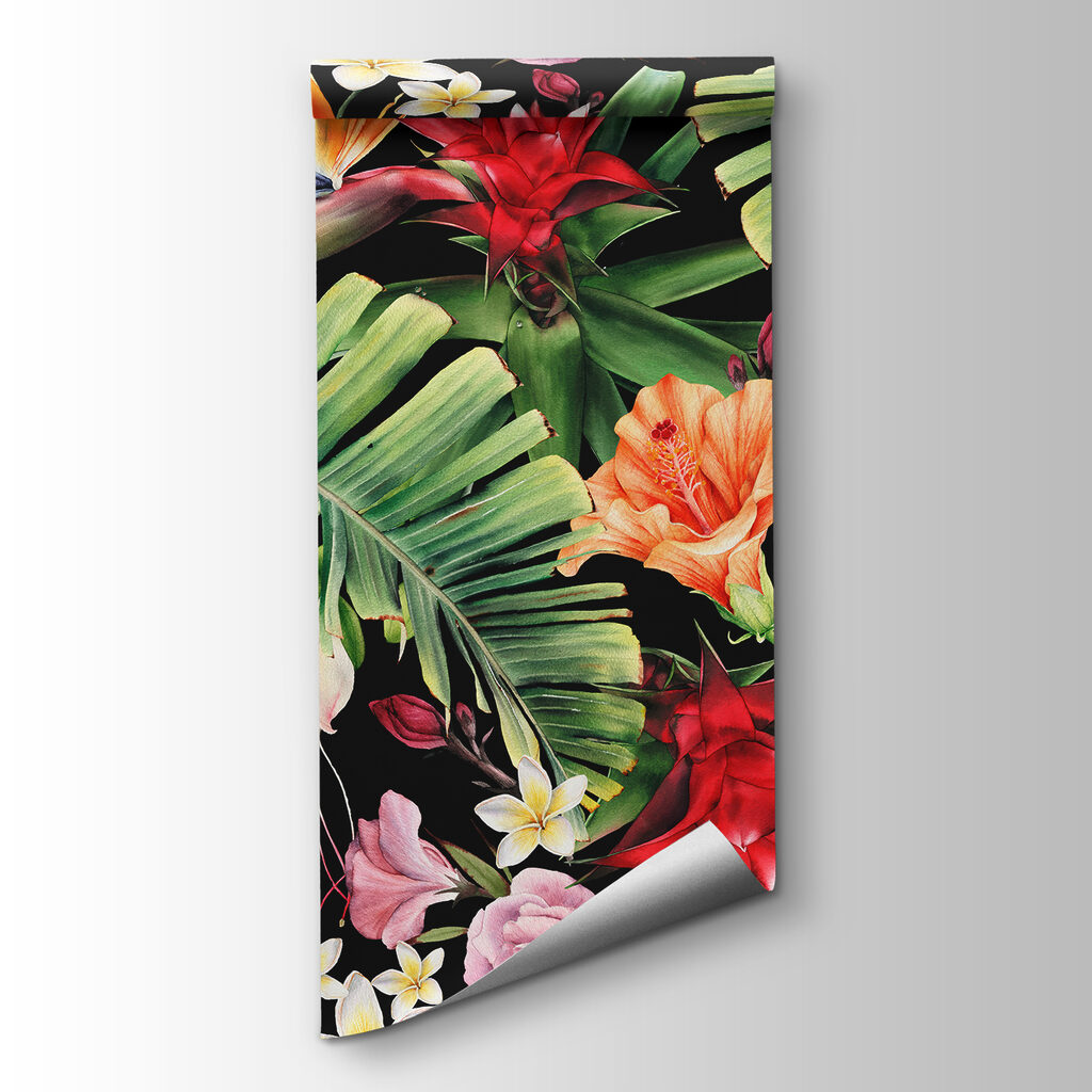 Floral pattern with flowers and leaves Floral pattern with flowers and leaves