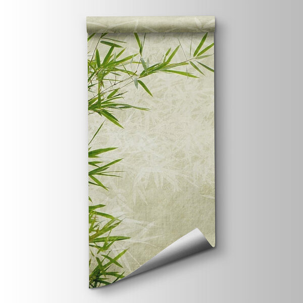 Lush bamboo against a textured background Lush bamboo against a textured background