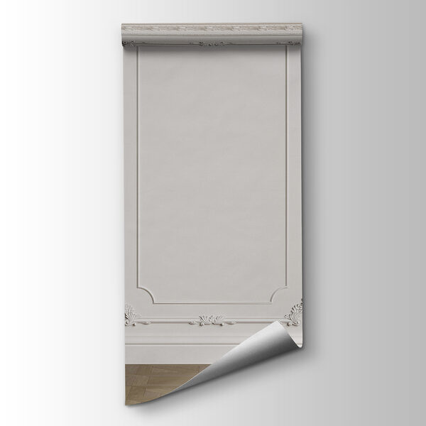 White wall with molding White wall with molding