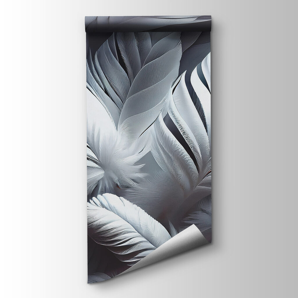 Group of white feathers Group of white feathers