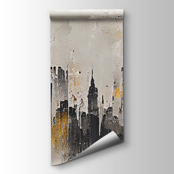 Painting of a city Painting of a city