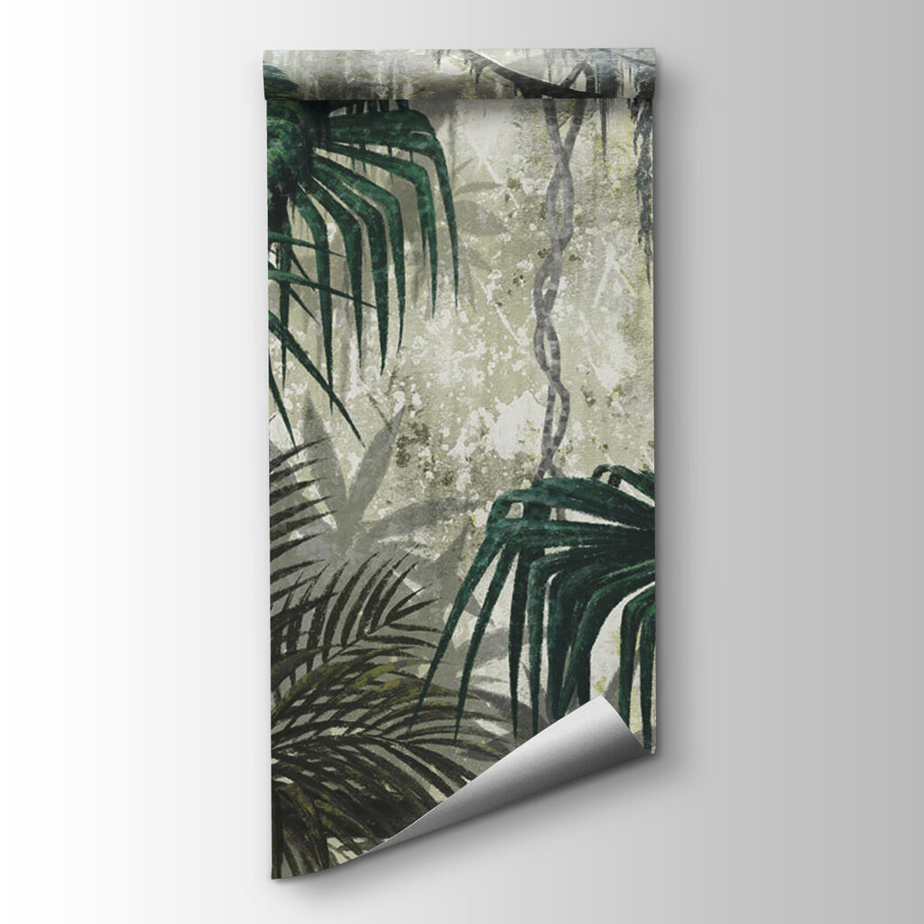 Painting of a forest Painting of a forest