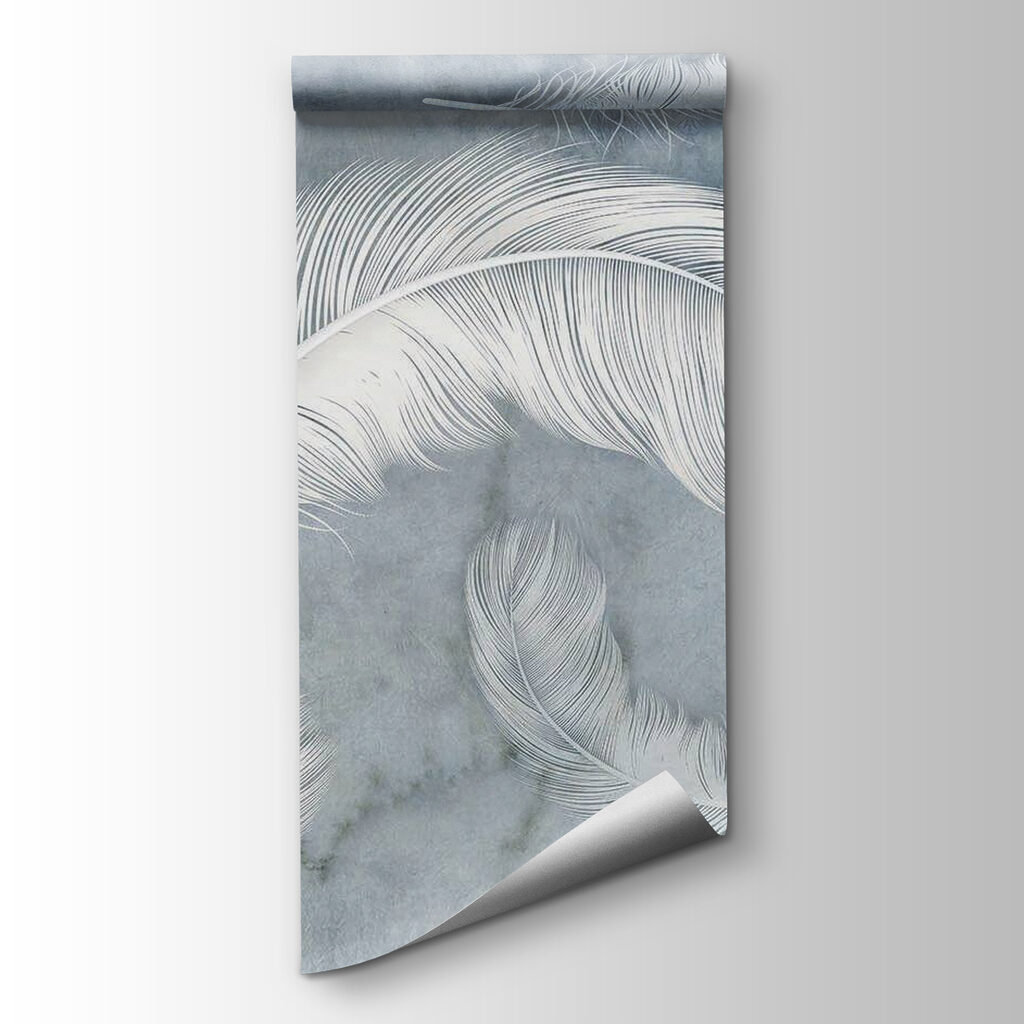 Group of white feathers