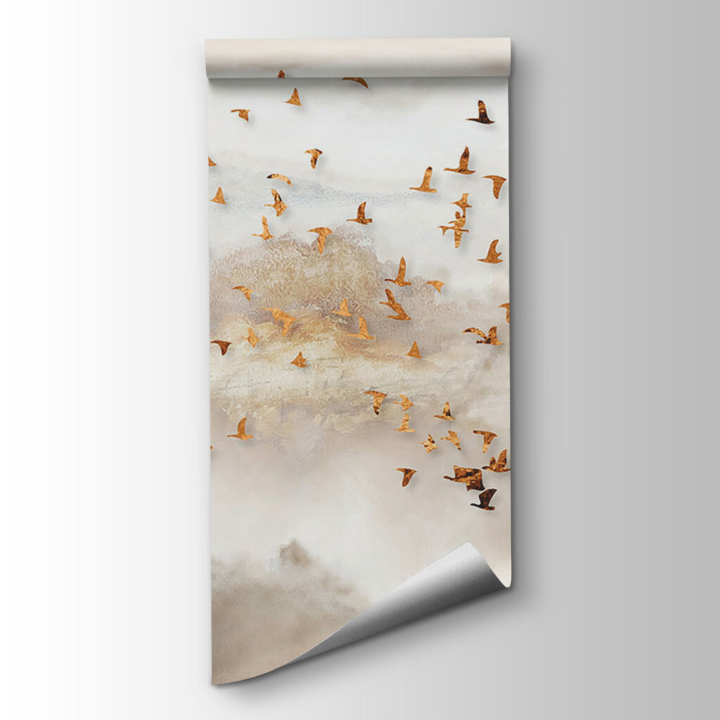 Flock of birds flying in the sky Flock of birds flying in the sky