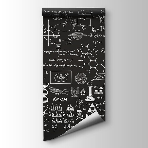 Blackboard with math symbols and formulas Blackboard with math symbols and formulas