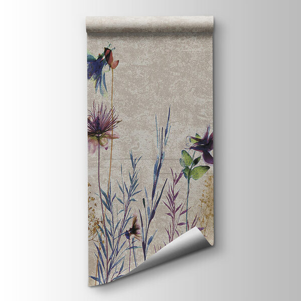 Colorful flowers in a serene landscape Colorful flowers in a serene landscape