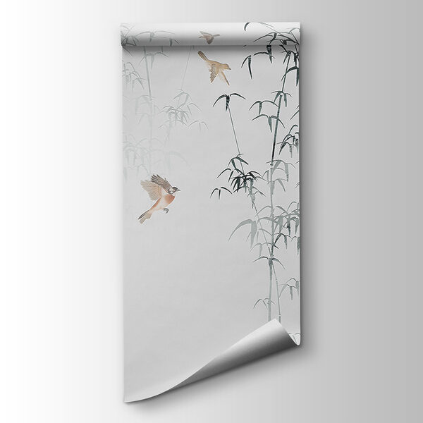 Birds flying birds in the fog Birds flying birds in the fog