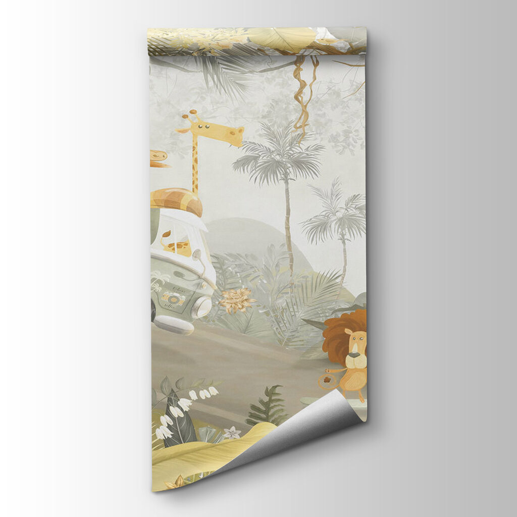 Wallpaper with animals and trees Wallpaper with animals and trees