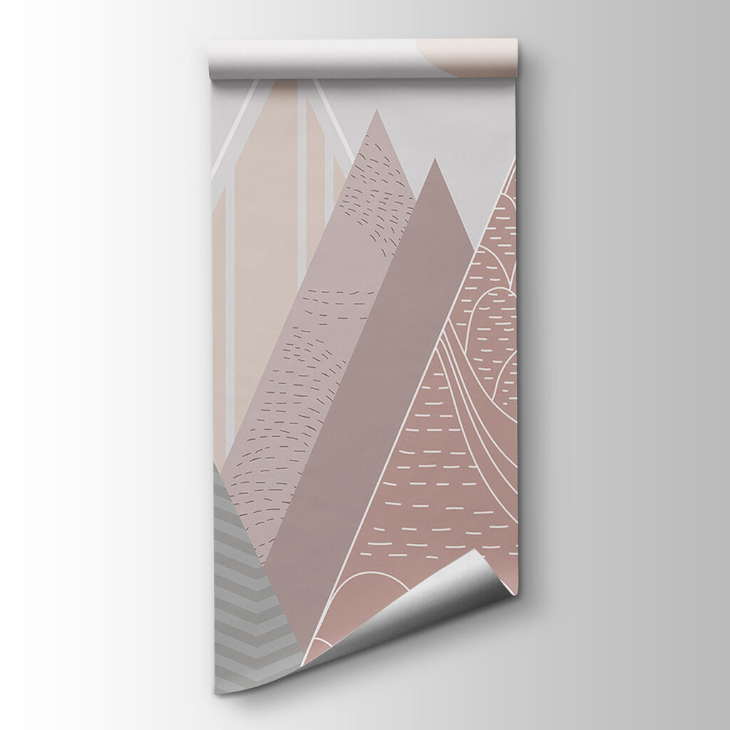 Landscape of mountains and birds Landscape of mountains and birds