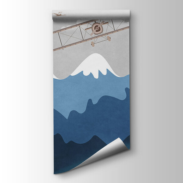 Plane flying over mountains Plane flying over mountains