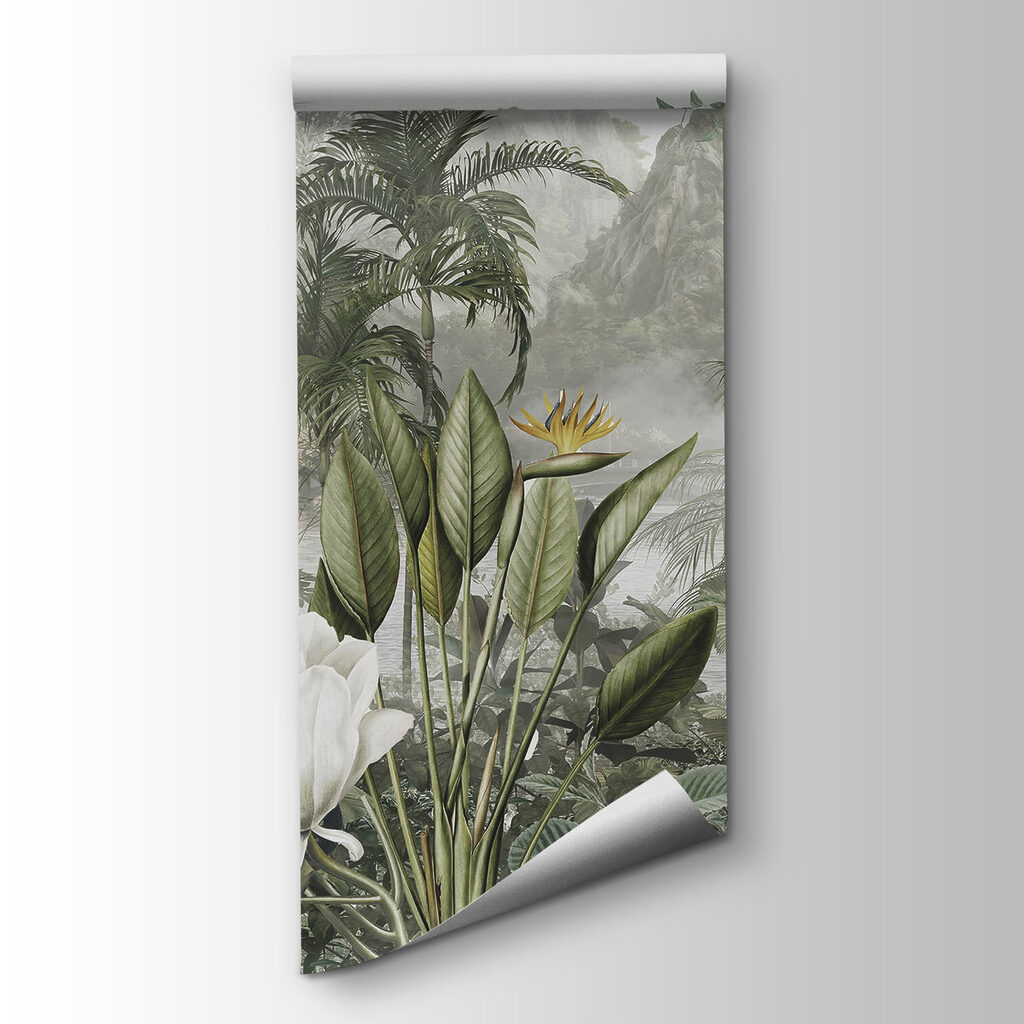 Group of plants and birds Group of plants and birds