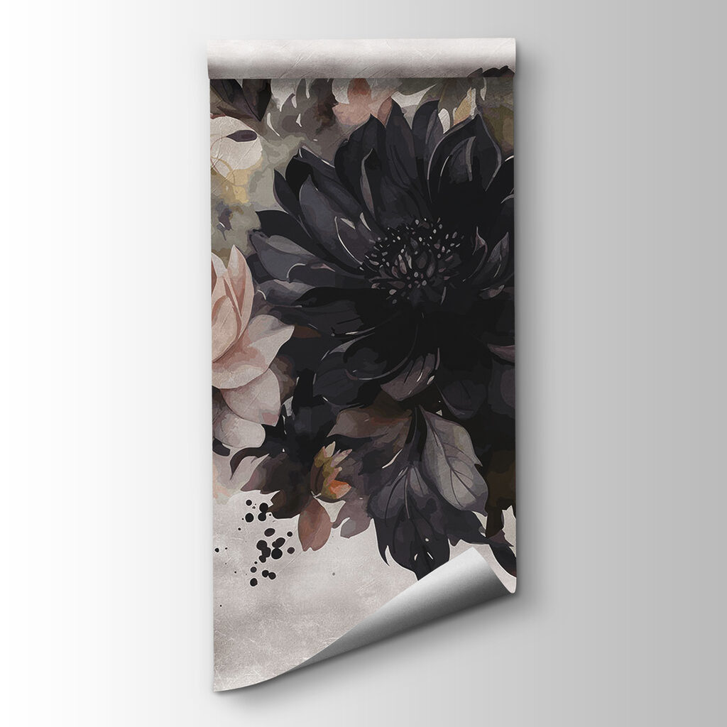 Painting of flowers and leaves Painting of flowers and leaves