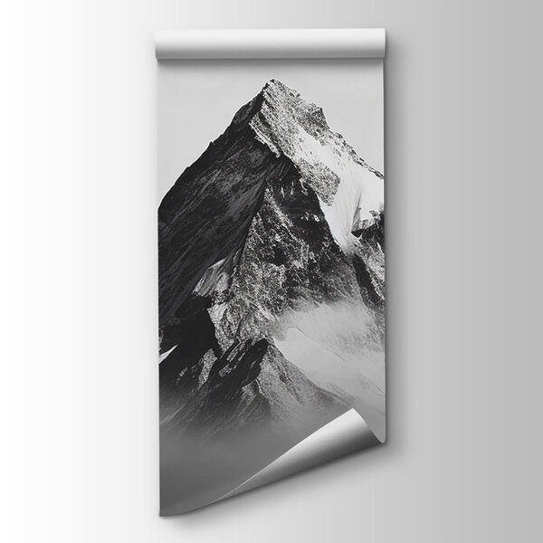 Mountain with snow on top