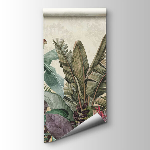 Group of birds and plants Group of birds and plants