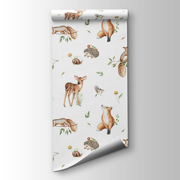 A pattern of animals and plants A pattern of animals and plants