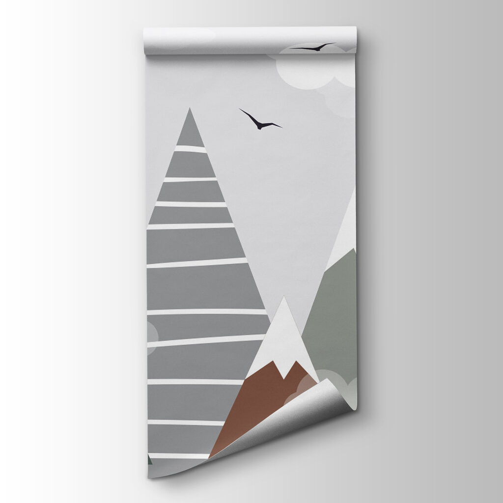 Landscape with trees and mountains Landscape with trees and mountains