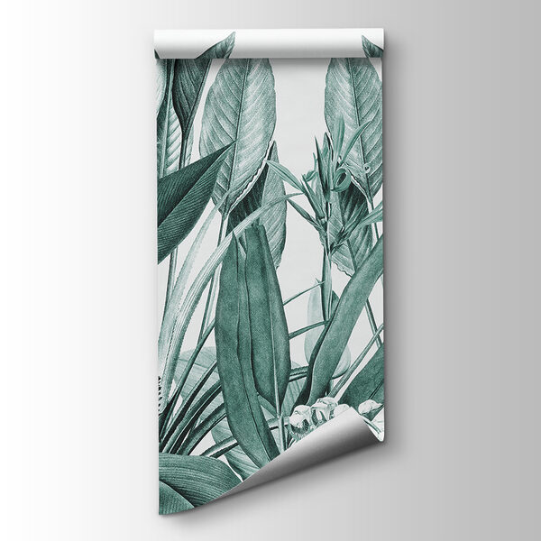 Tropical foliage in harmonious greens