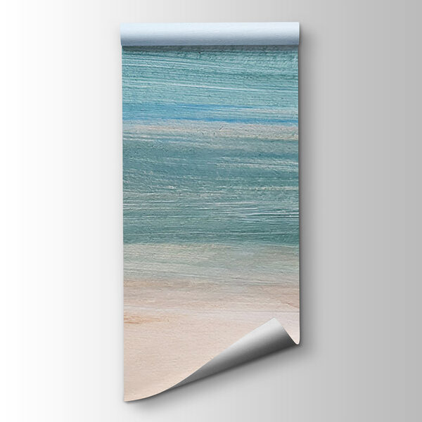 A blue and white painting A blue and white painting