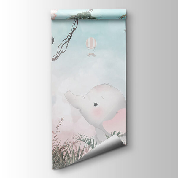 A cartoon of animals on a rope A cartoon of animals on a rope