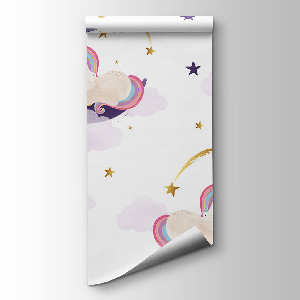 A unicorns sleeping on the moon A unicorns sleeping on the moon