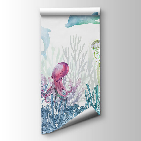 A watercolor of a sea life