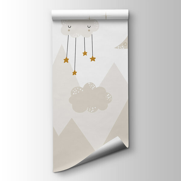 A moon and clouds in the sky A moon and clouds in the sky