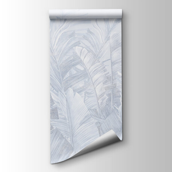 A white leafy pattern