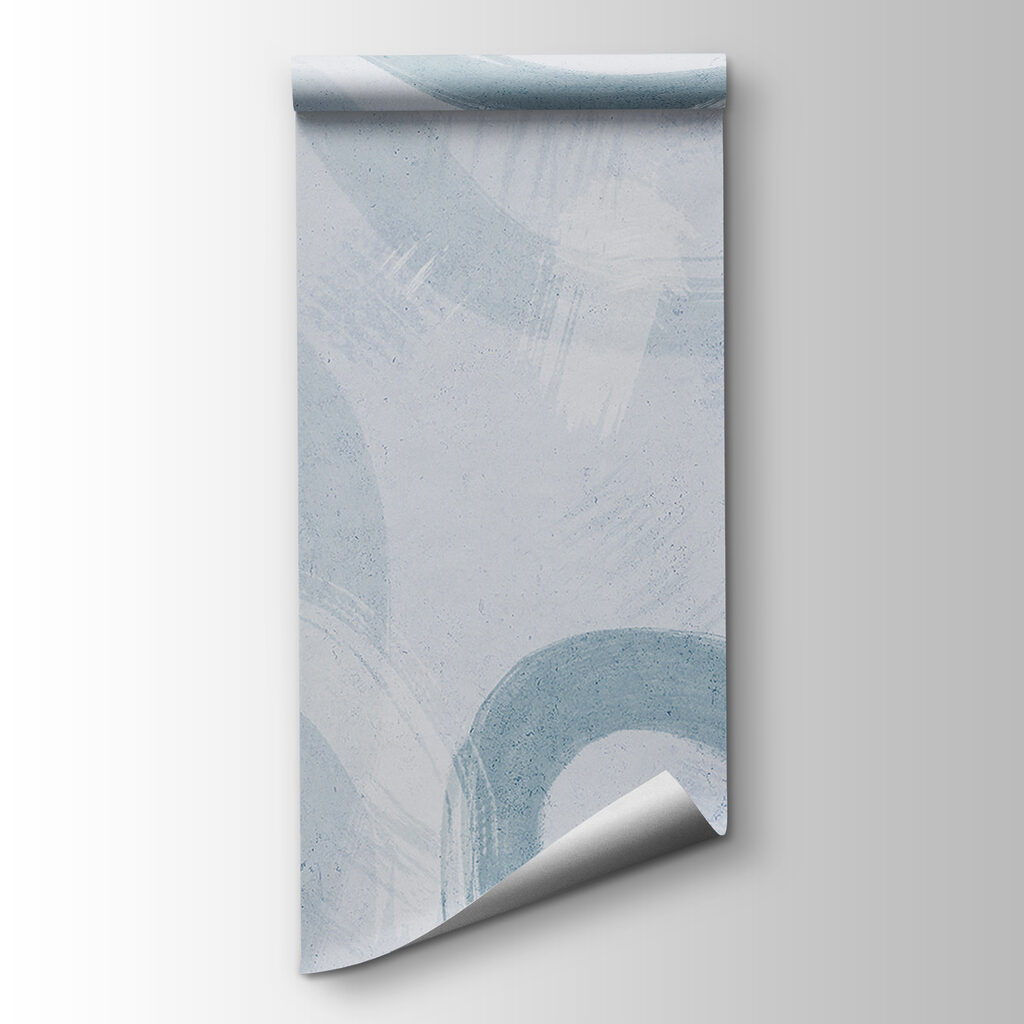 A white surface with blue paint A white surface with blue paint