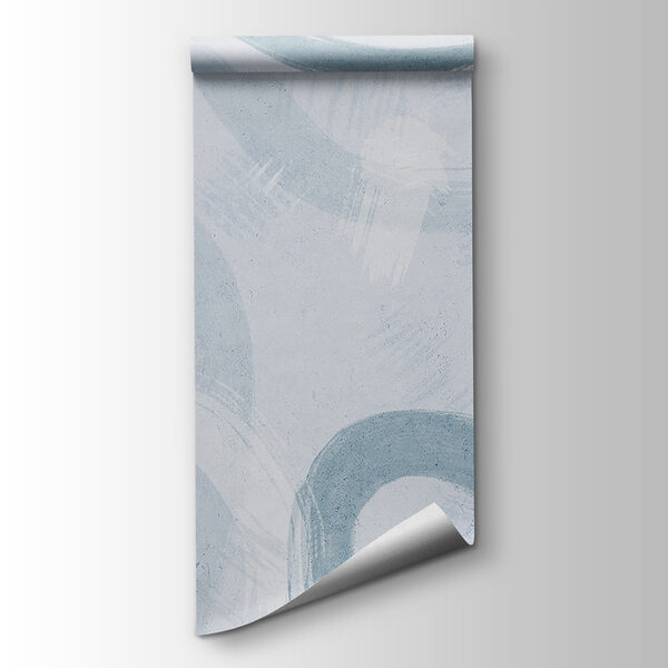 A white surface with blue paint A white surface with blue paint