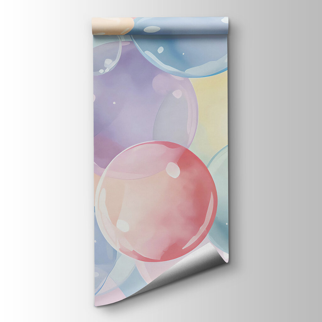 A group of colorful bubbles